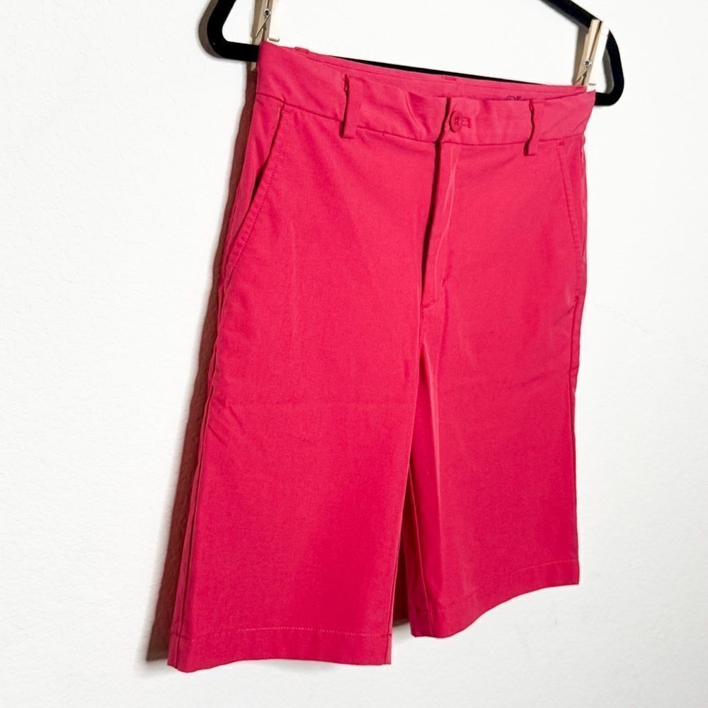 Vineyard Vines Boys Performance Coral Bermuda Shorts Size 16 - Picture 2 of 9